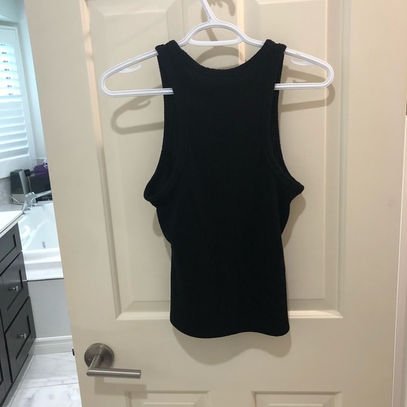 Wilfred Free - Black racer back knit top Size S - Picture 2 of 2